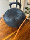 New Trophy Goat Roping Can Heavy Plastic Basketweave Leather Calf Hair Container