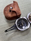 Antique Military Compass With Leather Case