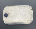 Mexican Sterling Silver Pill Box   Trinket Box  Purple Amethyst Stone