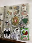 Huge Lot Of Vintage Button Pins Movie Themed  South Park Disney Cali Raisin