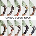 Tattoo Sleeves For Men Women 10 Count  pack Of 1   10pcs Multi Color