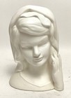 Vintage 1964 Inarco Jackie Kennedy Mourning Head Vase Porcelain Unpainted Rare