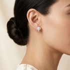 14k White Gold Akoya Pearl   Natural Diamond Studs 6 5-7mm 0 06ct G Si1 Women s