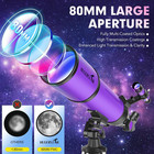Telescope For Adults   Kids  80mm Aperture 600mm Refractor   Portable Telescopes