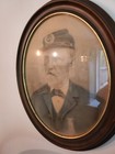 Antique Portrait Officer The Grand Army Of The Republic Civil War  20x17 Ca 1900