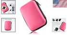 Multi-purpose Hard Drive Carrying Case - Shockproof Pink Pouch For Travel