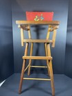 Vintage Wood Baby Doll High Chair  27 Inches Tall Dutch Boy Girl Cass Toys   