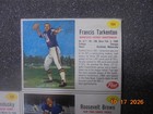 1962 Post Cereal Box Uncut Sheet Panels Football Card Tarkenton  rc  4 Other Hof