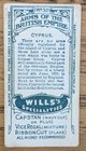 1910 Wills Cigarette Card Arms Of The British Empire -  32 Cyprus 