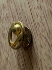 1939 New York Worlds Fair Buttonhole Pin Trylon Perisphere Lapel Button Stud Vtg