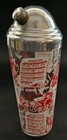 9  Cocktail Shaker Drink Mixer With Aluminum Top Vintage
