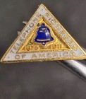Vintage At t Bell Telephone Pioneers Of America 1875-1911 Comm Lapel Pin Back