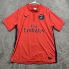 Nike Paris Saint-germain Jersey Mens Large Red Blue Soccer Fly Emirates Psg