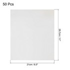 50 Pack Toner Reactive Foil 8 5 x11  A4 Foil Paper For Diy Craft silver