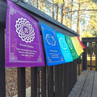 7 Chakra Flags  Kundalini Chakra String Flags  Outdoor indoor Decoration  Positi