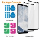 For Samsung Galaxy S8  s8 Plus Case  Shockproof Leather Cover   Tempered Glass