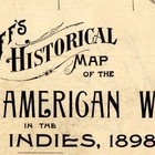 Goff s Historical Spanish-american War Map Caribbean West Indies Circa 1898 
