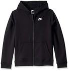 Nwt Nike Boys Big Boys Sportswear Club Fleece Full-zip Hoodie Small Black  a4