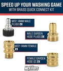 Mckillans    Pressure Washer Quick Connect Kit  M22-14mm To 3 8  Male Female Quick