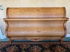 Oakwood Interiors Versailles  sleigh Bed  Queen Size  Solid Carved Red Oak  Usa