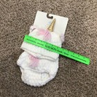 New Cloud Island Newborn Unicorn Hat And Diaper Cover  Yarn  Soft  White   Pink