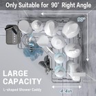 Corner Shower Caddy Bathroom Organizer 2 Pack Adhesive Shelf Decor- No Drilli   