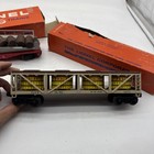 Lot 2 Lionel 6475 Heinz Pickle Vat Car And Barrel Loader Flat Car Trains O Scale