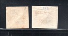 Estonia 1923 Old Set Overprinted Aviation Airmail Stamps  michel 43 44 B  Mlh