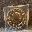 2000 Great Britain 20 Pence  Elizabeth Ii  Tudor Rose  Unc From Set  Km-990  gb2