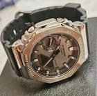 Casio G-shock Ga2100 Silver Case Black Dial Quartz Watch Brand New With Box