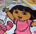 Nickelodeon Dora The Explorer Boots Blanket Multicolor Fleece Cartoon Design