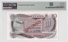 1978 Northern Ireland Belfast 10 Pounds   specimen      Pmg 68 Epq - Top Pop   