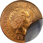 2000s G Brit 2p Anacs Ms62rd Clipped Planchet   Major Mint Error 