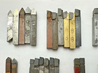 Lot  51  Pcs  Of Square Carbide Tipped Lathe Cutting Tools Bits - Various Types