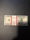 100   5 Bills  -uncirculated Five Dollar Bills With Bep Strap -  sequential 