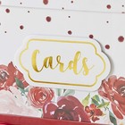 Burgundy Blush Floral Collapsible Gift Wedding Card Box Money Holder Reception