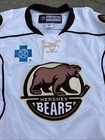 New White Authentic Ccm Ahl Hershey Bears Hockey Jersey W fight Strap 54