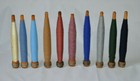 10 Antique  Wooden Spools Of Thread