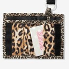 Victoria Secret Pink Lanyard Id Case Badge Holder Wallet Leopard 