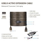 Usb 2 0 Type A Male To A Female Active Repeater Extension Cable 50ft  High Speed