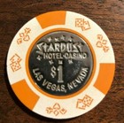 Stardust Hotel  1 Casino Chip Las Vegas Old Obsolete Coin