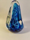 Karg Art Glass Hand-blown Dichroic Art Glass Sculpture  Signed  7 Inch 