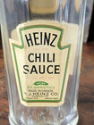 1930s Heinz Chili Sauce Bottle Toronto  Canada Vintage Condiment Paper Label