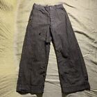 1890s Little Boys Maybe Stifel Brand Cotton Striped Gold Miner Pants Extra Rare