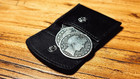 The Cowhide Coin Wallet  black  By Bacon Magic - Trick