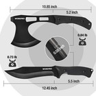 Workpro Hunting Knife Hatchet Axe Combo Set Full Tang Fixed Blade Tactical Knife