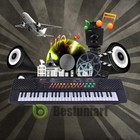 Portable Electronic Keyboard Piano 54key W mic Adapter Microphone For Kids adult