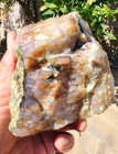 Select Nyssa Plume Agate Rough Rock 4 5 x4 2 x3 5  4 1 Pounds See Video