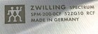  new  Zwilling Spectrum 8-inch Chef s Knife