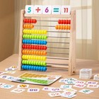 Wooden 100 Beads Abacus Montessori Counting Math Learning Toy Kids